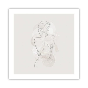 Poster - Als een gevoelig instrument - 50x50 cm