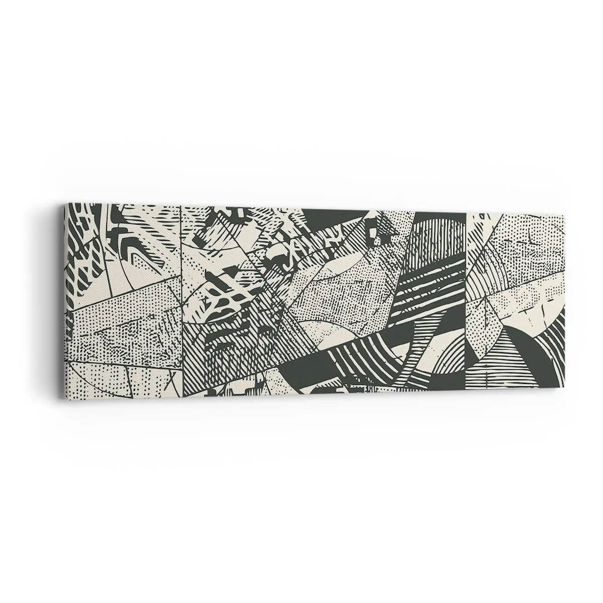 Schilderen op canvas - De dynamiek van nu - 90x30 cm