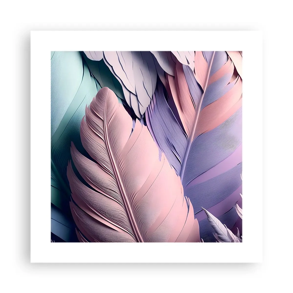 Poster - Vogel chique - 40x40 cm