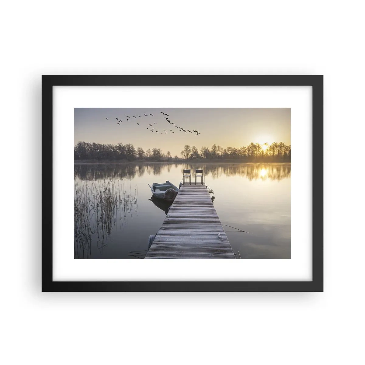 Poster in een zwarte lijst - Ik ben zo terug - 40x30 cm