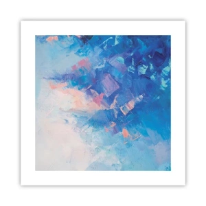 Poster - Winter abstractie - 40x40 cm
