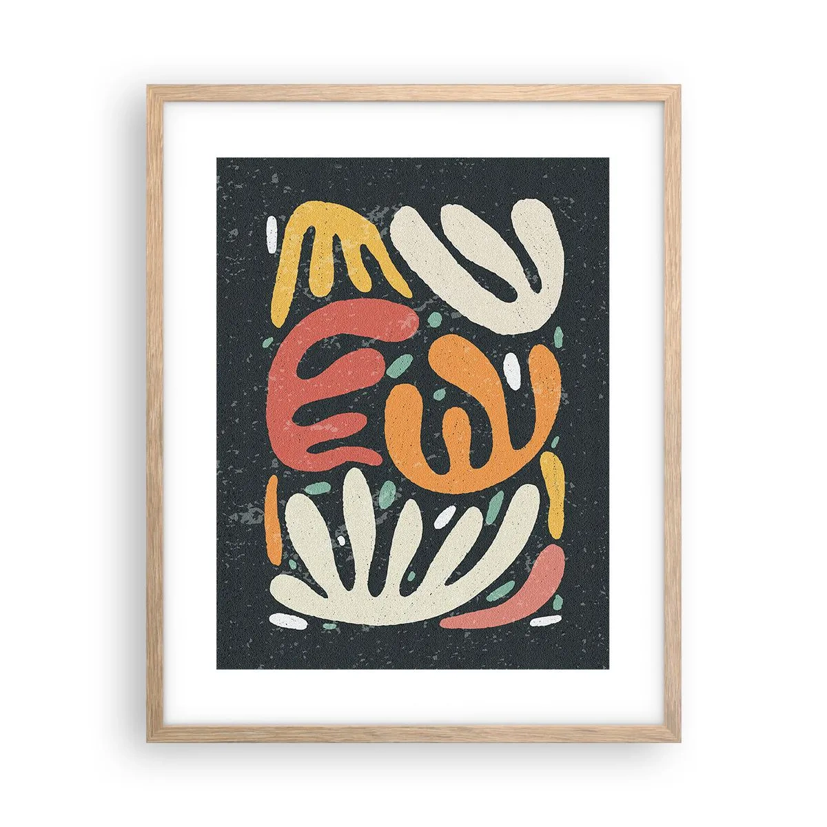 Een poster in een licht eiken lijst - Compositie – ik sta op het punt je te pakken te krijgen - 40x50 cm