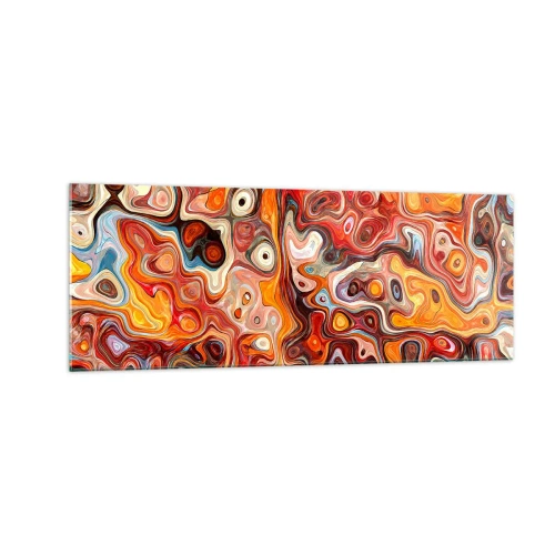 Schilderen op glas - Als de noten gesmolten zijn in honing - 140x50 cm