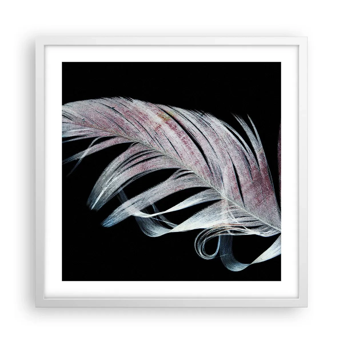 Poster in een witte lijst - Denk aan aanraking - 50x50 cm