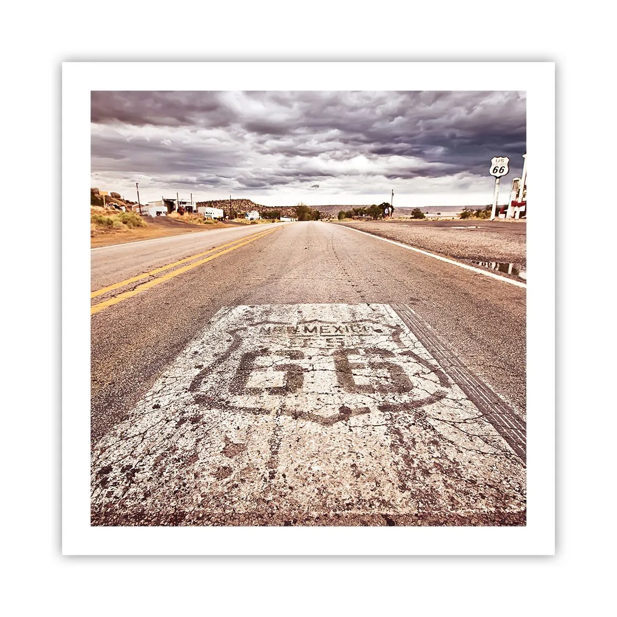 Poster - Mother Road - een Amerikaanse legende - 60x60 cm