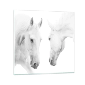 Schilderen op glas - Is dit vriendschap...? - 30x30 cm