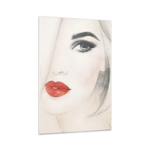 Schilderen op glas - Het hypnotiseert en bedwelmt - 70x100 cm