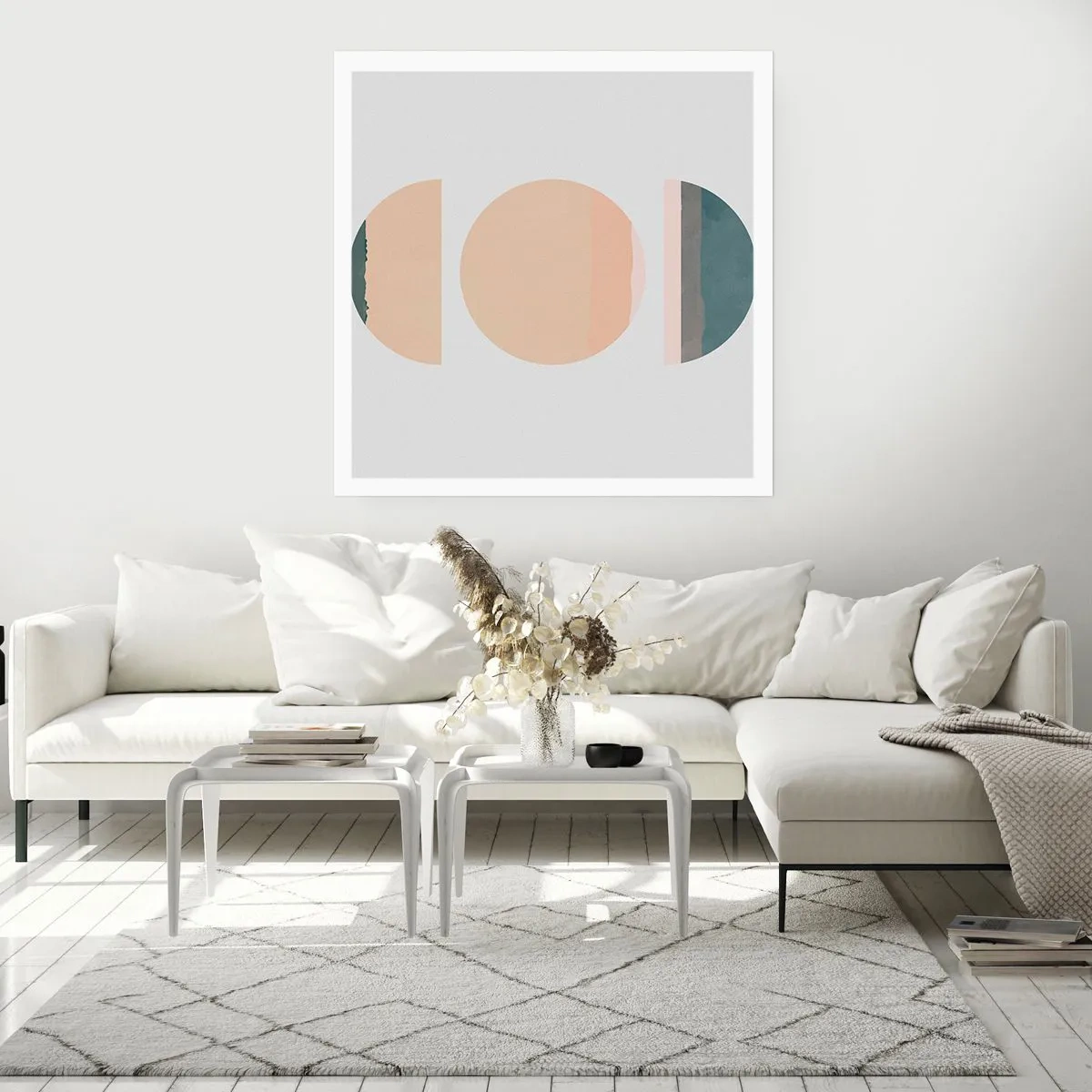 Poster - Een Wiel achter een andere - 50x50 cm