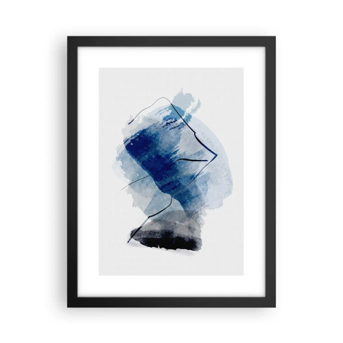 Poster in een zwarte lijst - Ijsberg - 30x40 cm