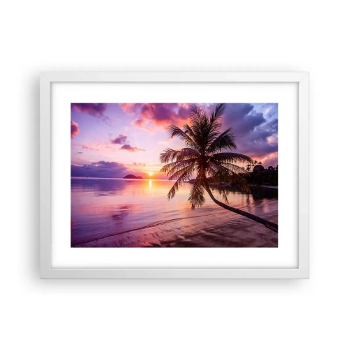 Poster in een witte lijst - Geluk tot aan de horizon - 40x30 cm