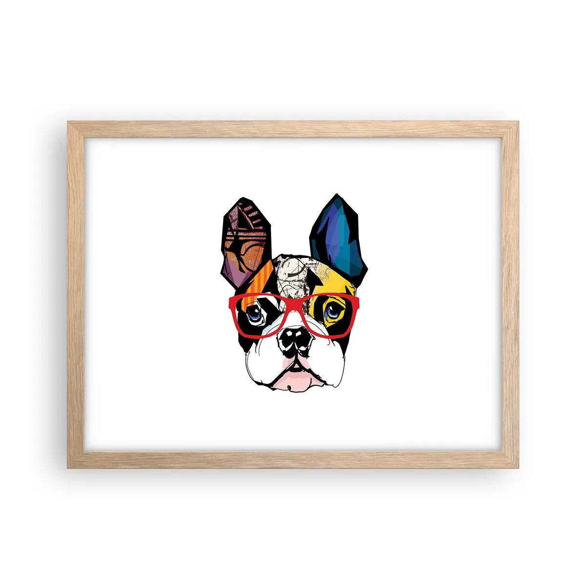 Een poster in een licht eiken lijst - intellectueel - 40x30 cm