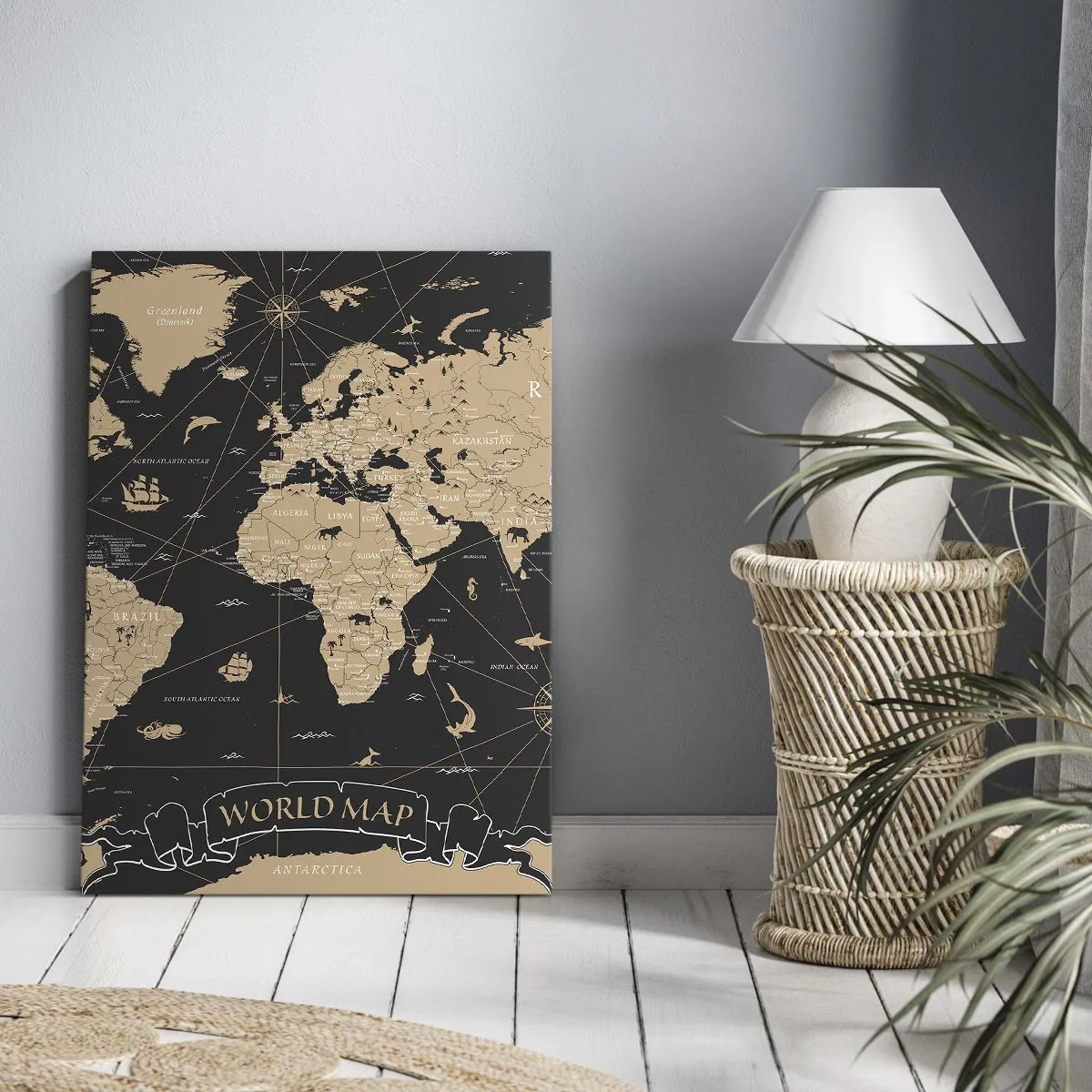 Schilderen op canvas - De grenzen van mijn wereld - 45x80 cm