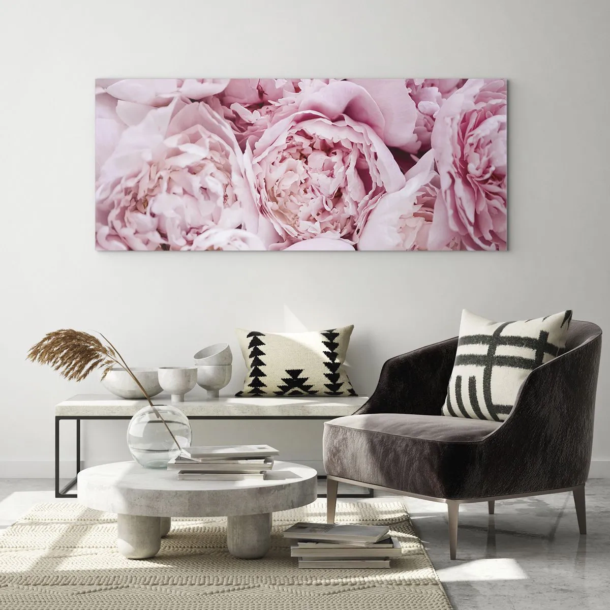 Schilderen op glas - Knuffelend en geurig - 120x50 cm