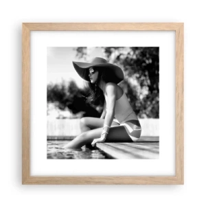 Een poster in een licht eiken lijst - Zomerdroom - 30x30 cm