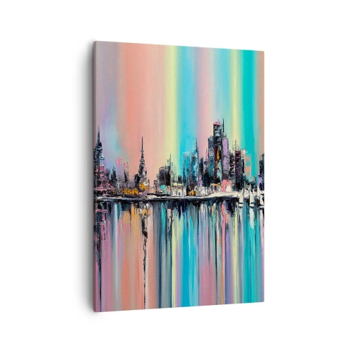 Schilderen op canvas - Om in het licht van de nacht te vallen - 50x70 cm