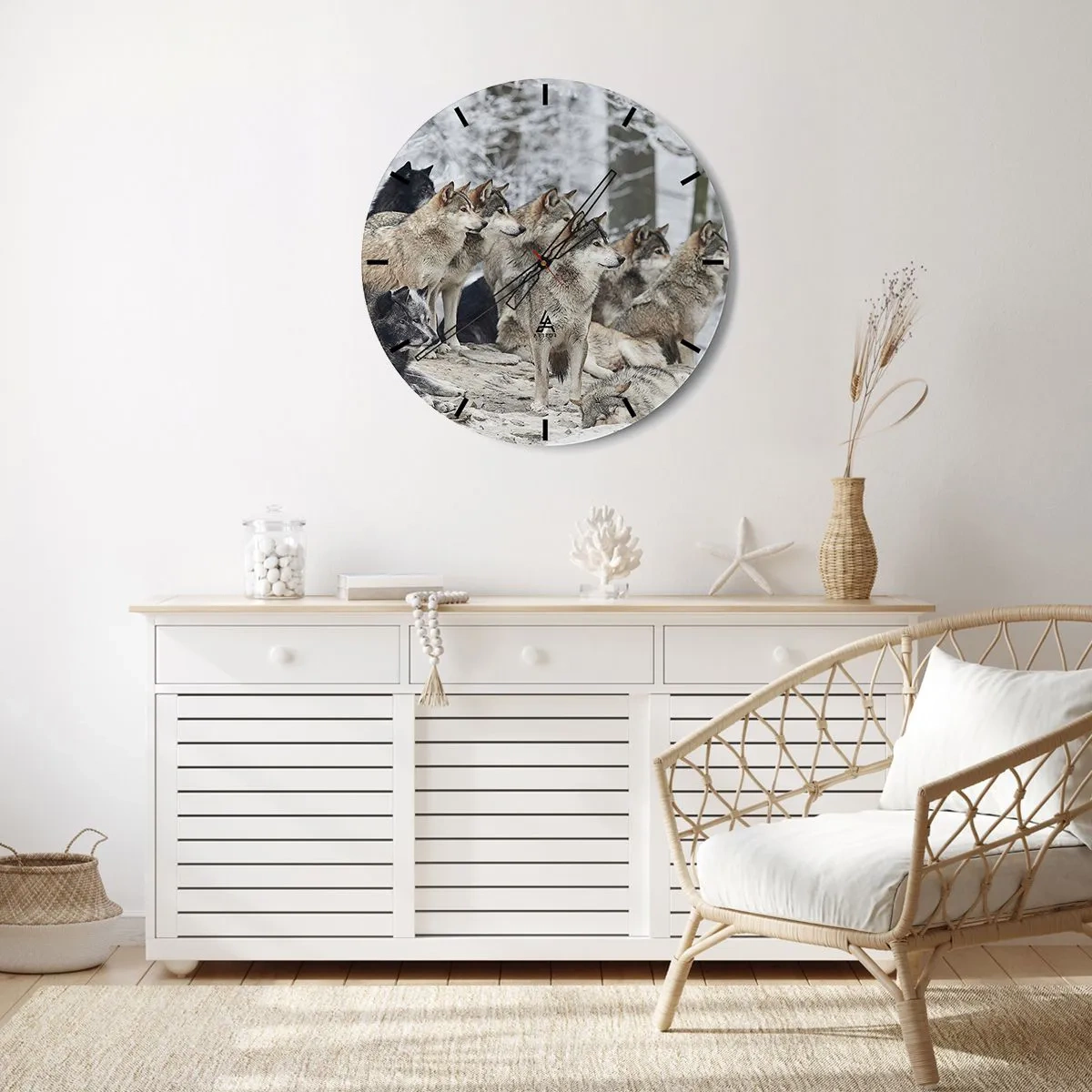 Wandklok - Klok - Familie en vrienden - 40x40 cm