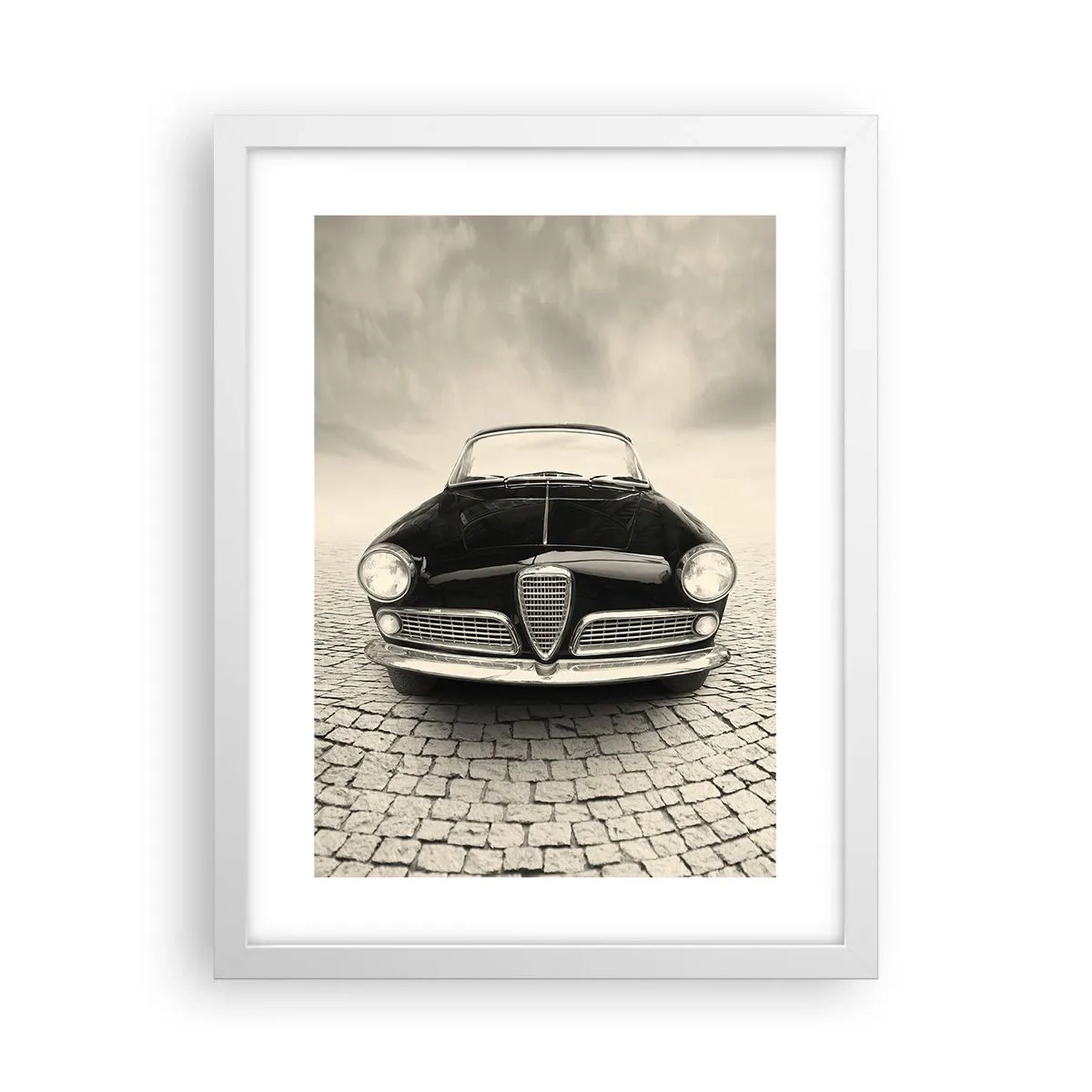 Poster in een witte lijst - Je moet gewoon van me houden - 30x40 cm