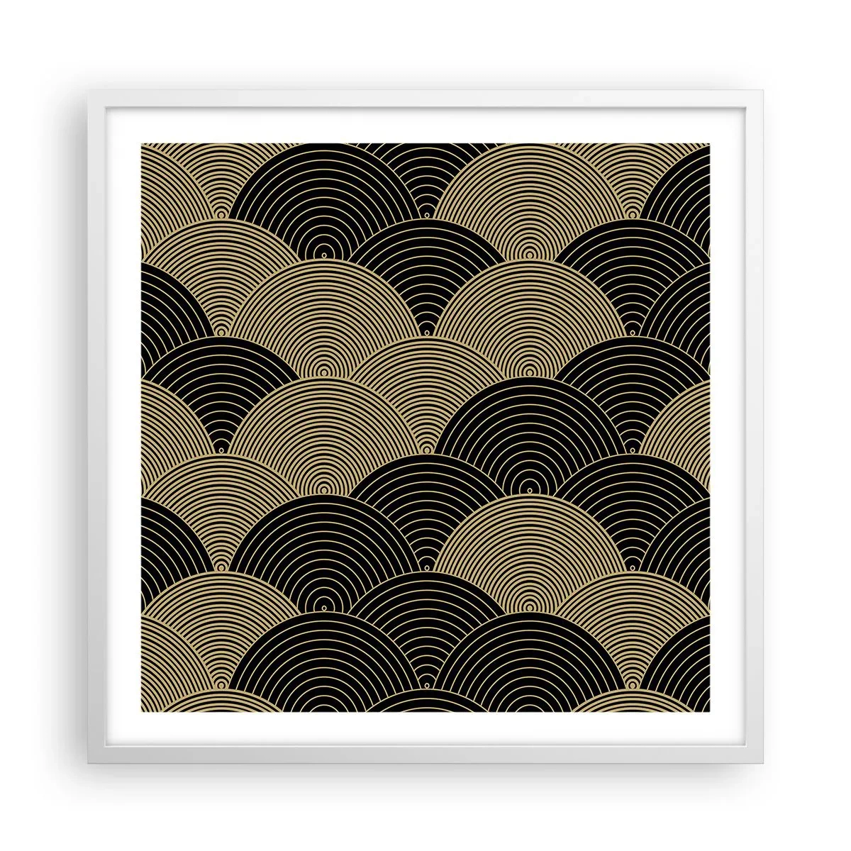 Poster in een witte lijst - Eenheid in veelheid - 60x60 cm