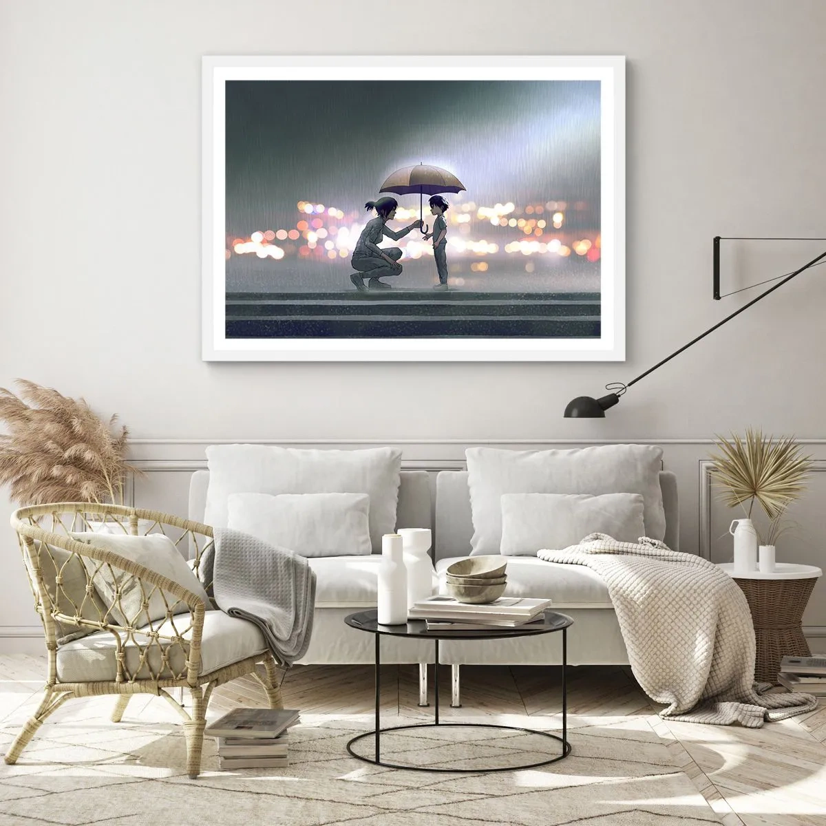 Poster in een witte lijst - En het is goed nu - 40x30 cm