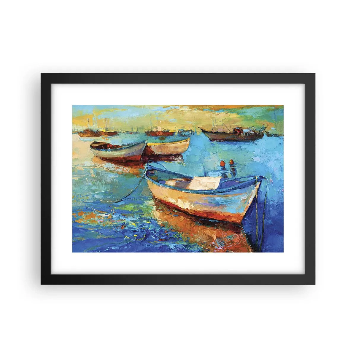 Poster in een zwarte lijst - In de zuidelijke baai - 40x30 cm