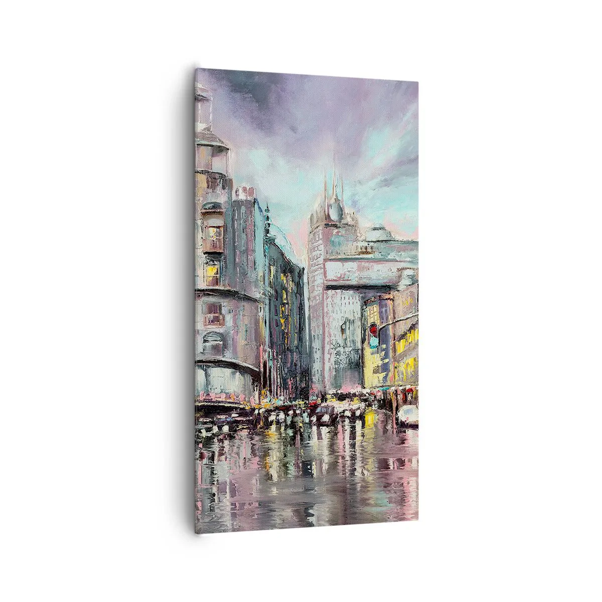 Schilderen op canvas - Het wordt een geslaagde avond - 65x120 cm