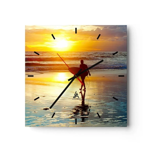 Wandklok - Klok - De terugkeer van de krijger - 30x30 cm