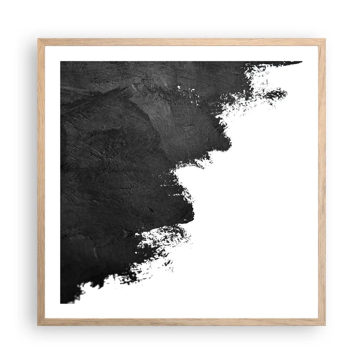 Een poster in een licht eiken lijst - Elementen: aarde - 60x60 cm
