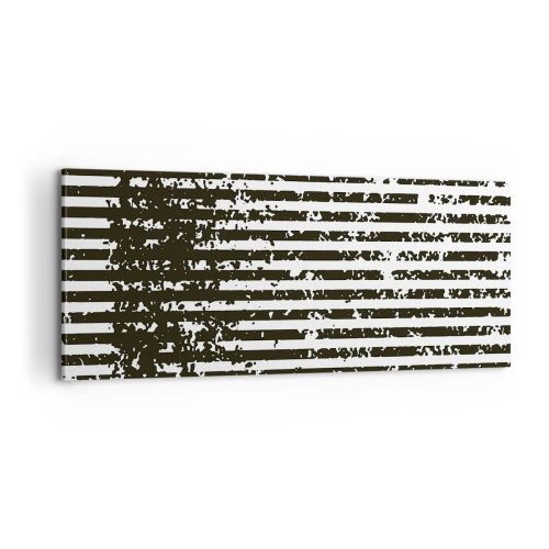 Schilderen op canvas - Ritme en ruis - 100x40 cm