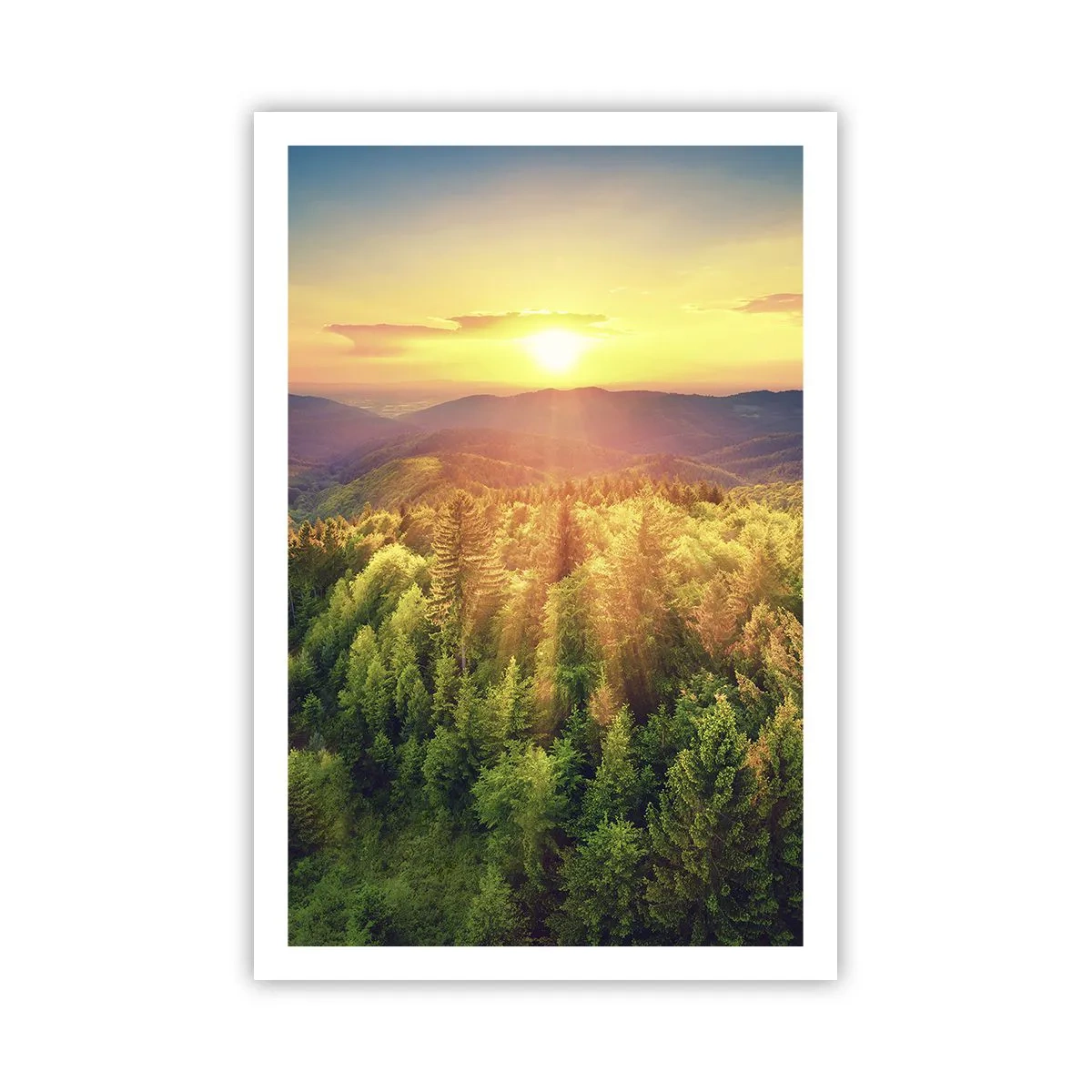 Poster - Hoekpunten en topjes - 61x91 cm