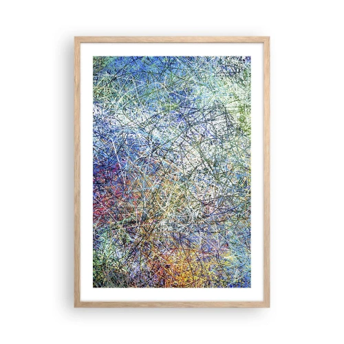 Een poster in een licht eiken lijst - Het is niet zo eenvoudig - 50x70 cm