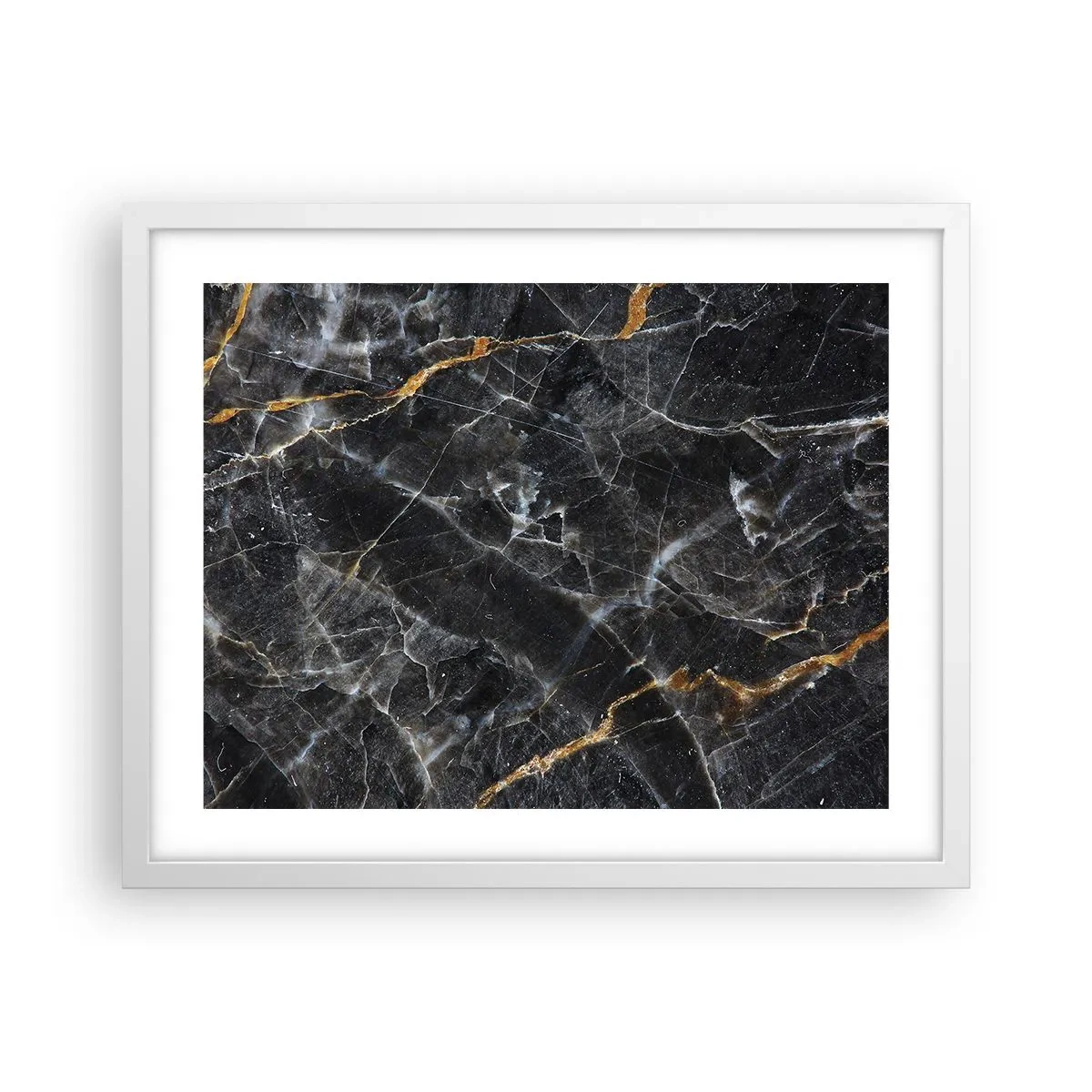 Poster in een witte lijst - Het innerlijke leven van de steen - 50x40 cm