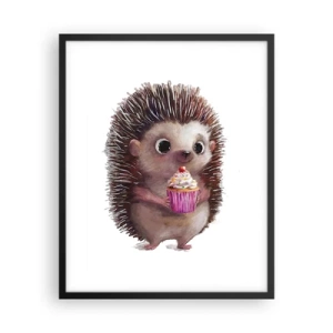 Poster in een zwarte lijst - De vakantie is elke dag - 40x50 cm