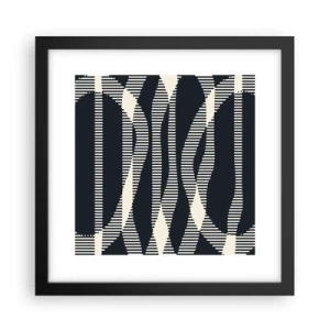 Poster in een zwarte lijst - Een poging om de duisternis te doorbreken - 30x30 cm