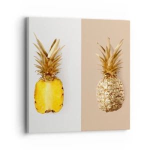 Schilderen op canvas - Ananas voor ons - 30x30 cm