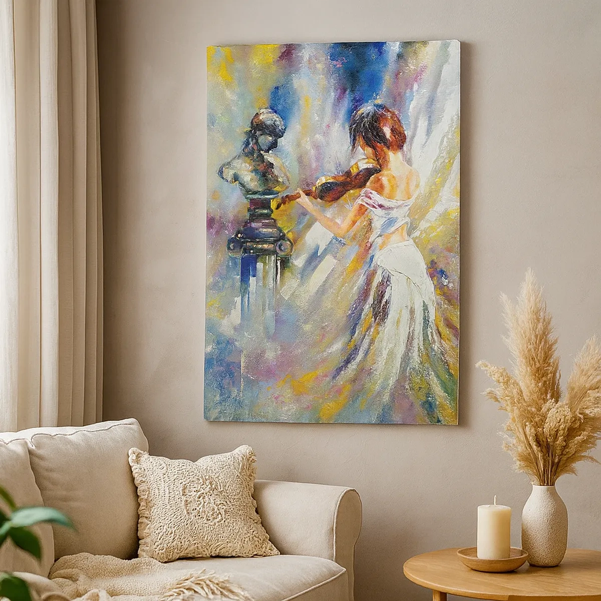 Schilderen op canvas - Herleven met gevoel - 50x70 cm