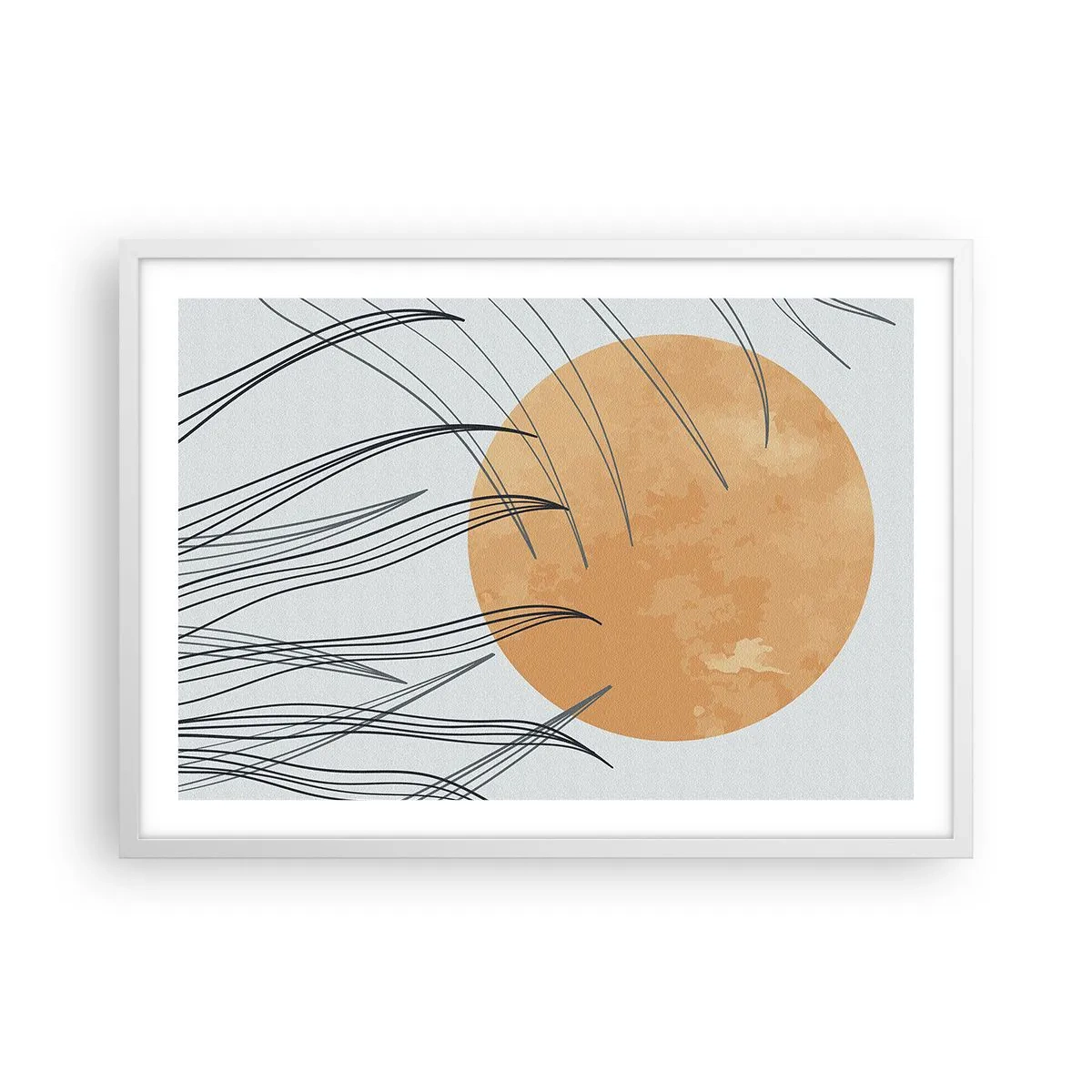 Poster in een witte lijst - Altijd naar de zon - 70x50 cm