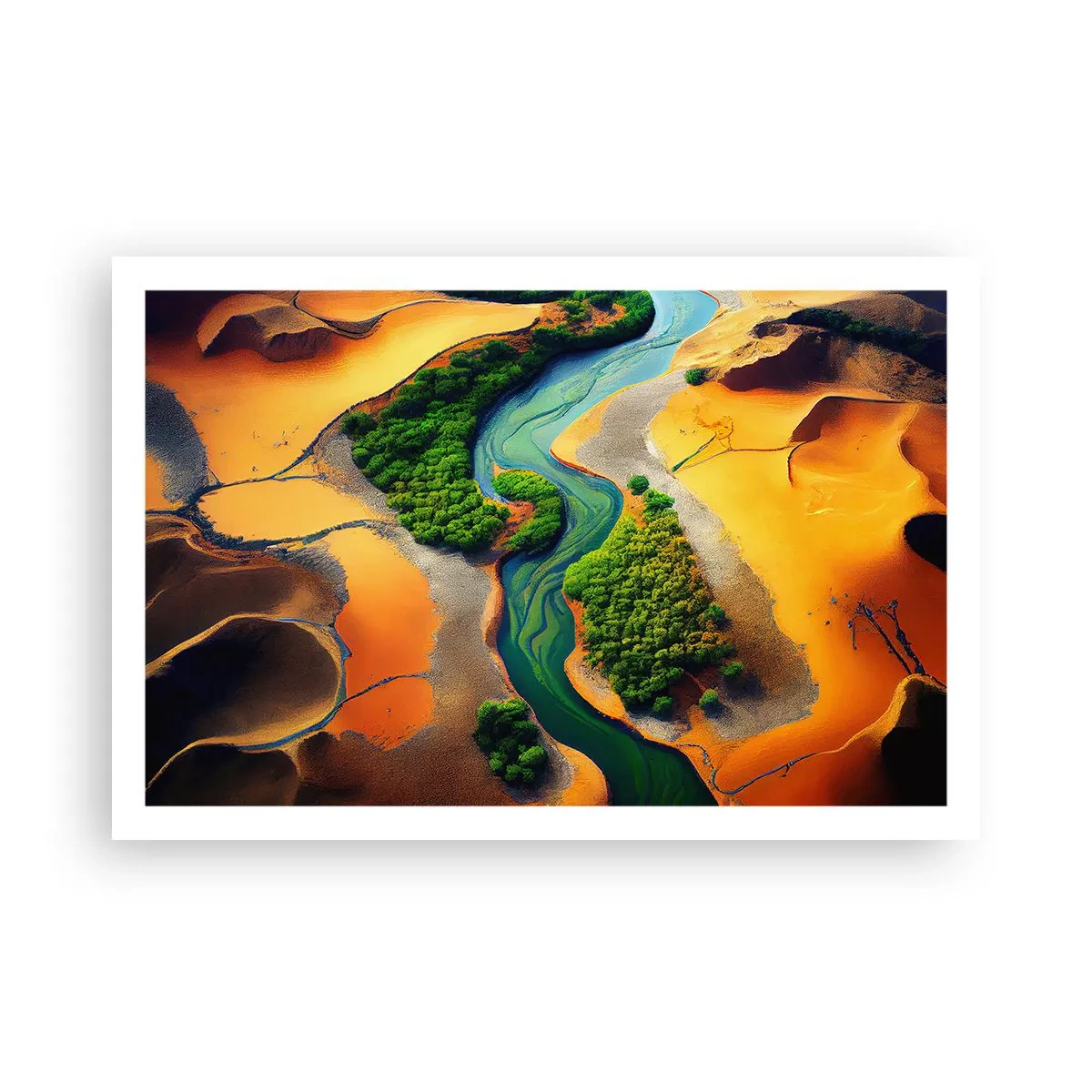 Poster - Levengevende rivier - 91x61 cm