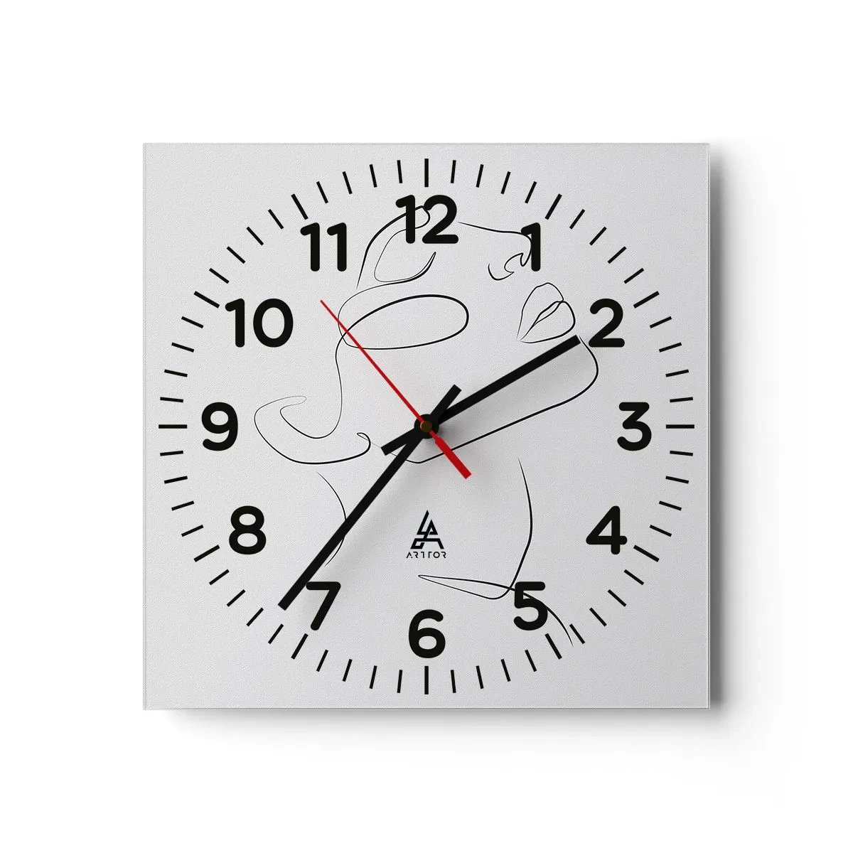 Wandklok - Klok - De wendingen van dromen - 40x40 cm