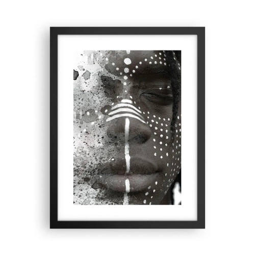 Poster in een zwarte lijst - Ontdek de oergeest - 30x40 cm