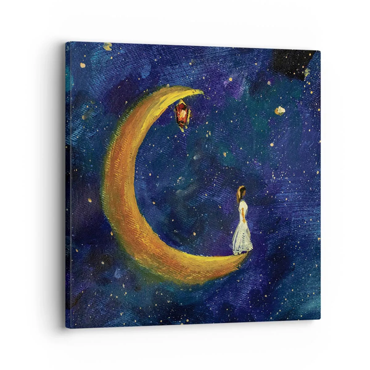 Schilderen op canvas - De roep van de wereld - 30x30 cm