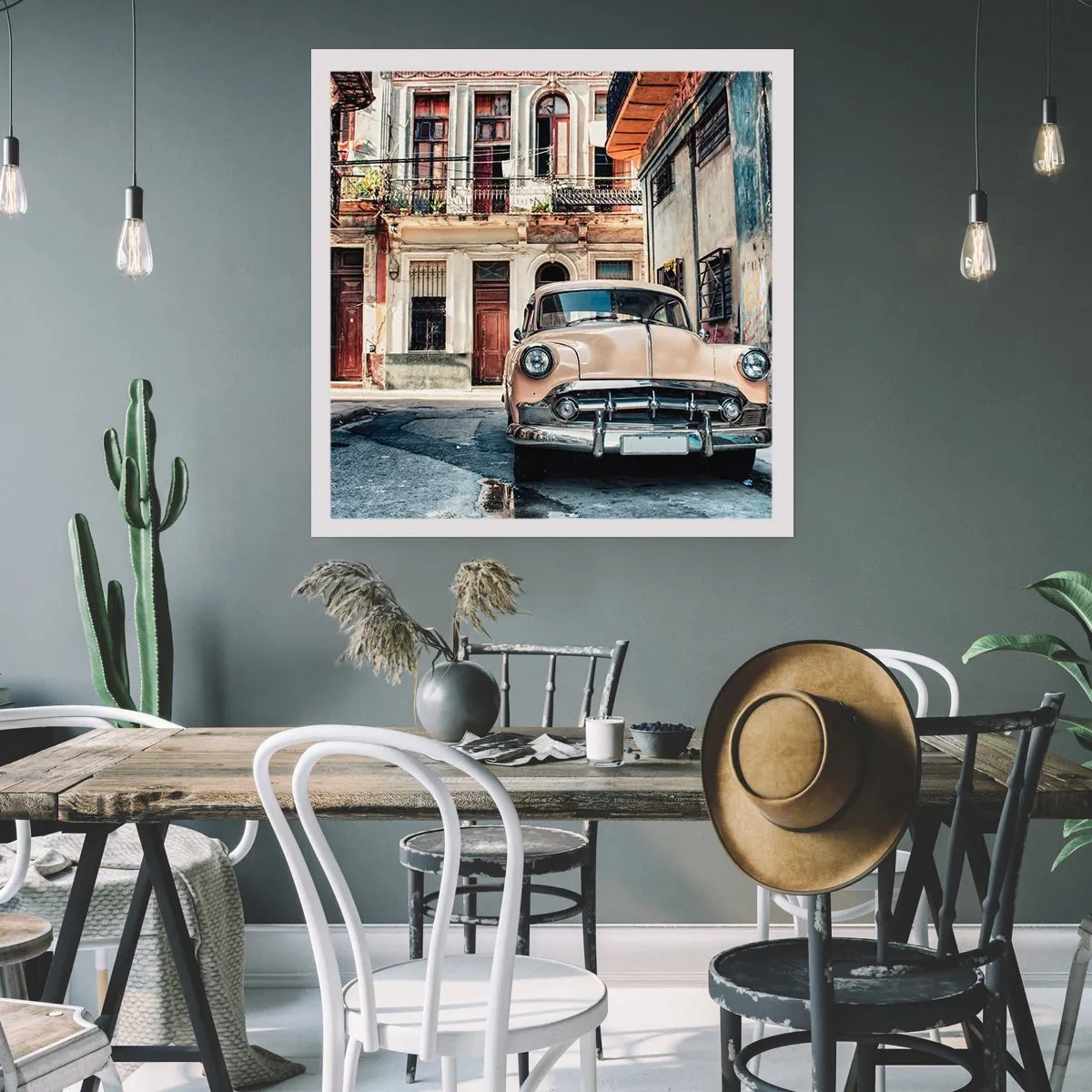 Poster - De siësta in Havana - 40x40 cm