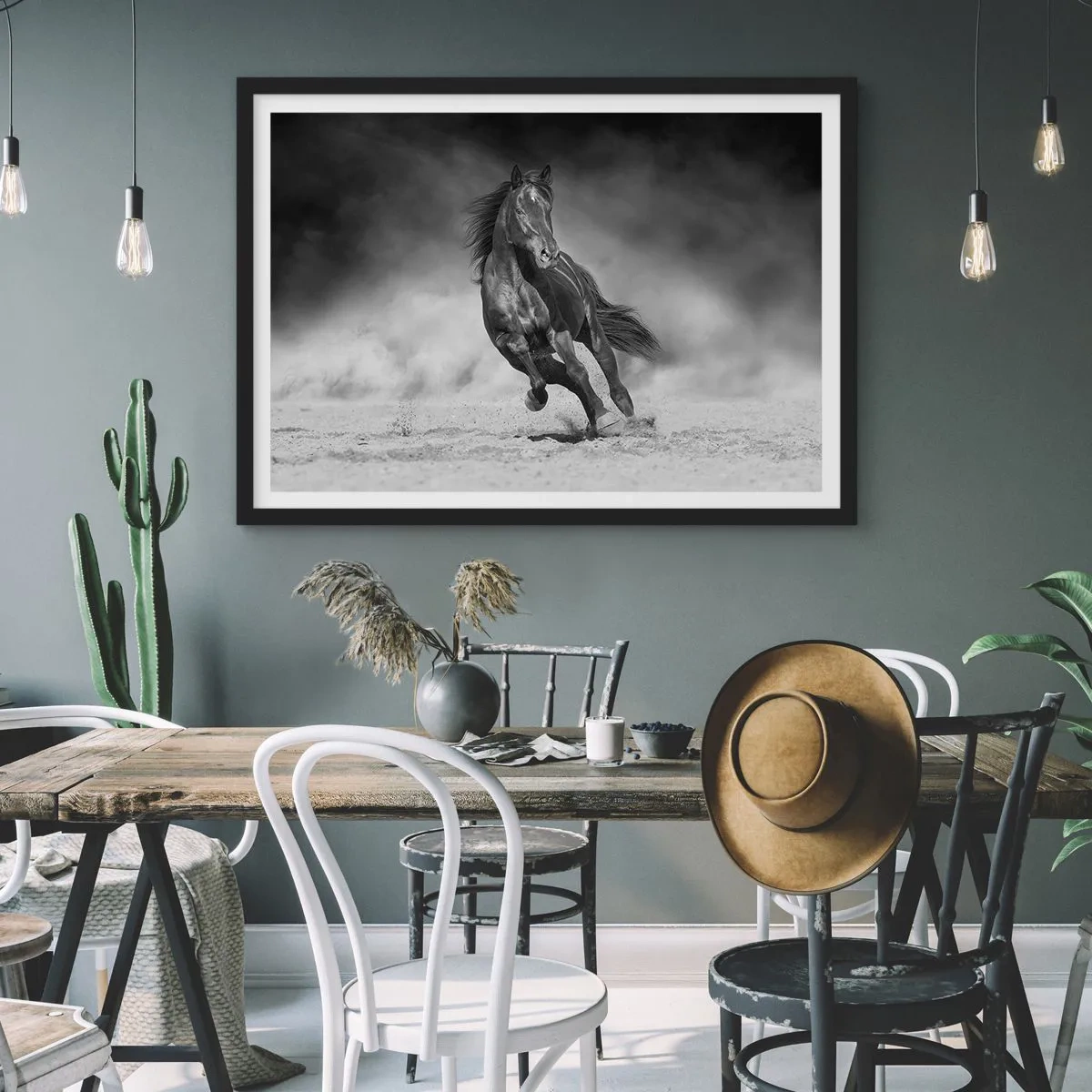 Poster in een zwarte lijst - De emir zelf waardig - 40x30 cm