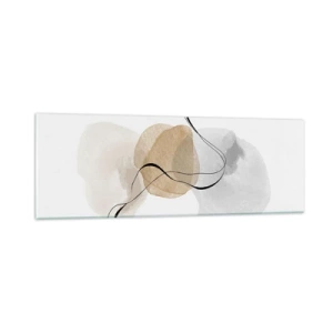 Schilderen op glas - Lucht kralen - 90x30 cm