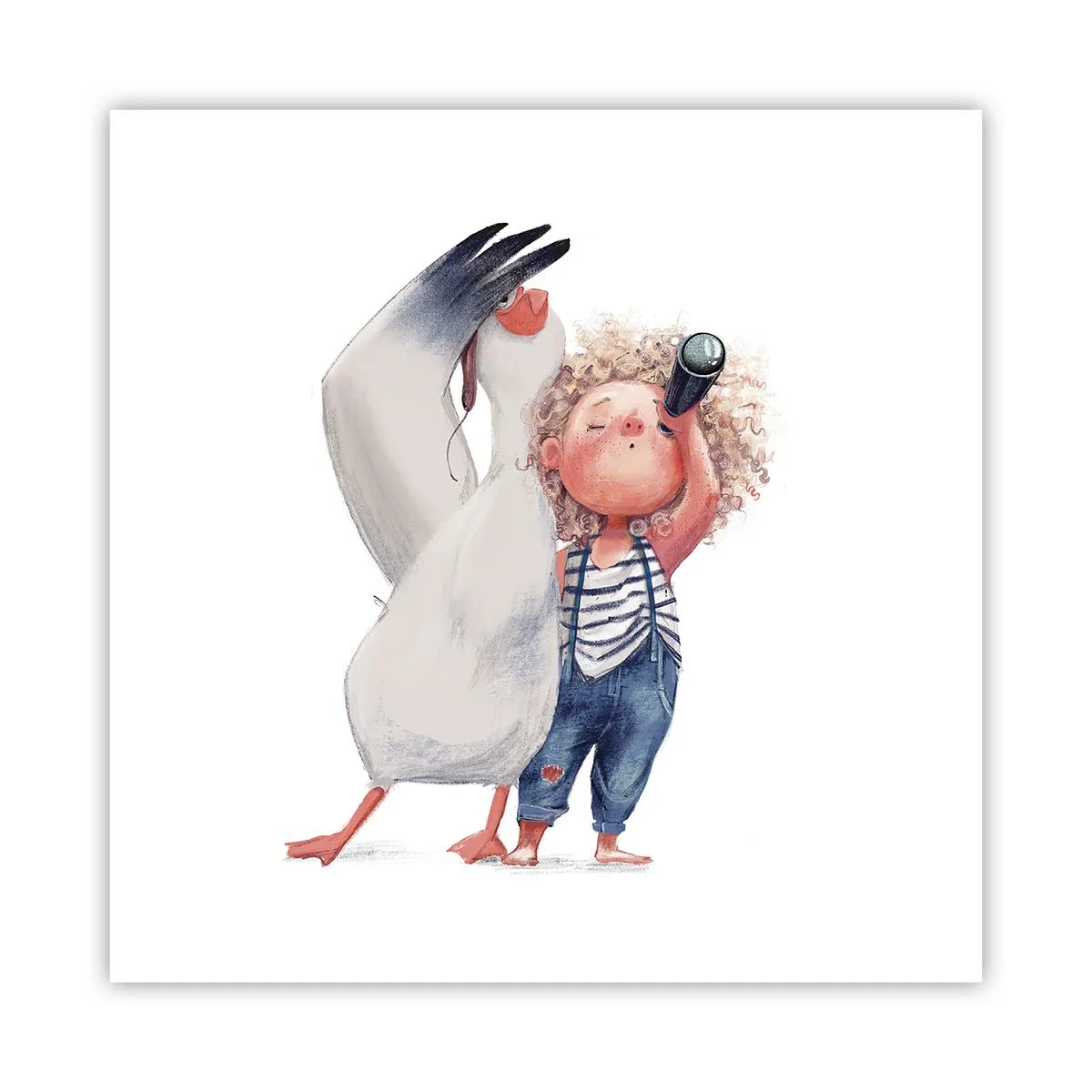 Poster - Een geweldige reisroute - 60x60 cm