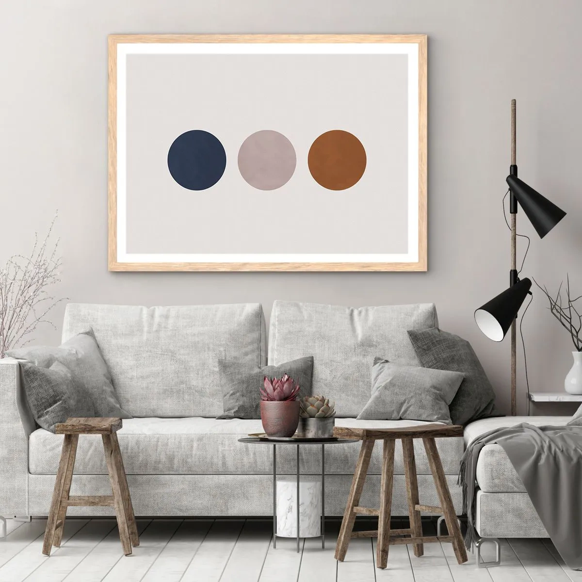 Een poster in een licht eiken lijst - Een symbool van uitmuntendheid - 100x70 cm