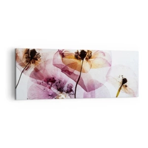 Schilderen op canvas - Transparante lichaamsbloemen - 140x50 cm