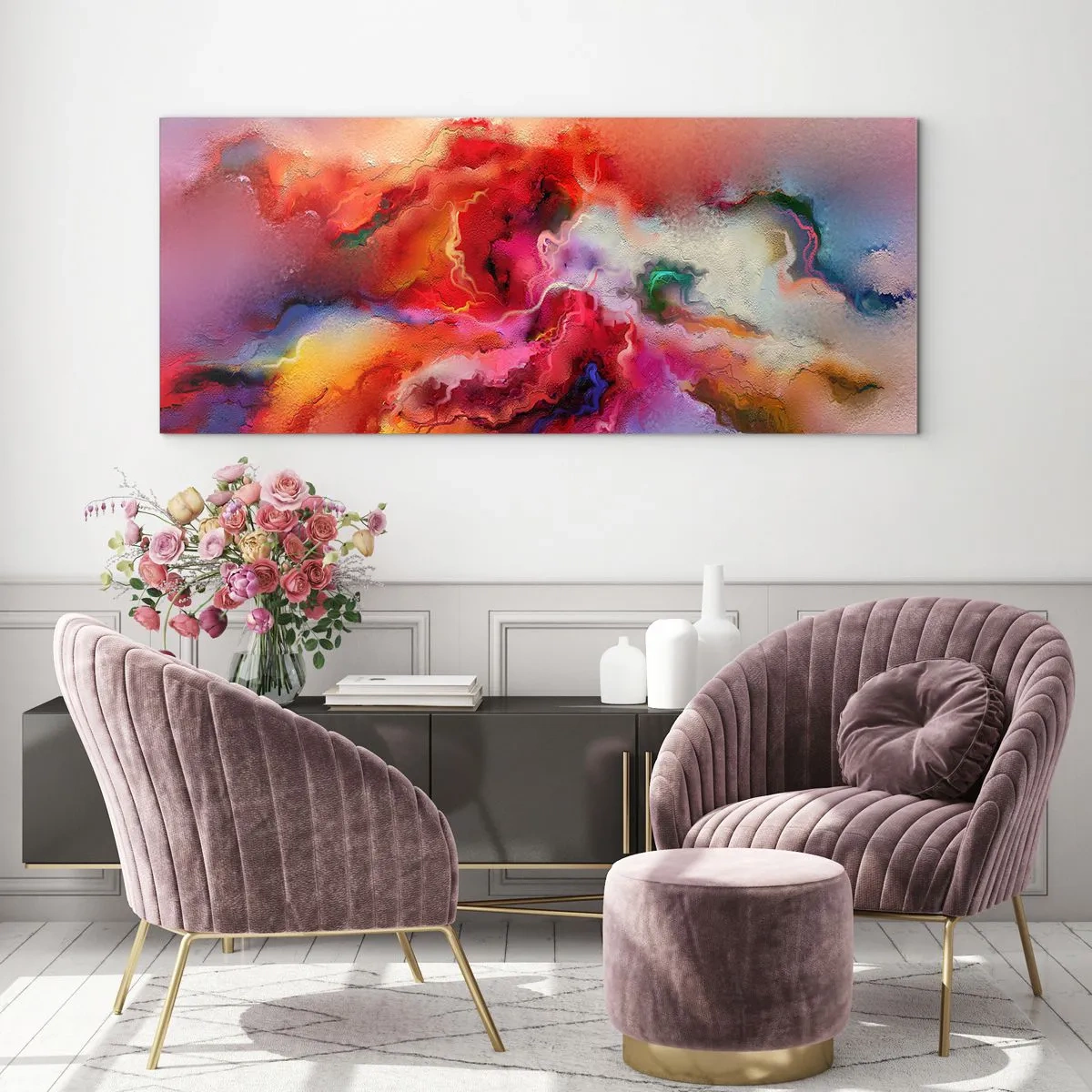 Schilderen op glas - Hoe vang je dromen - rook - 100x40 cm