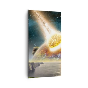 Schilderen op canvas - Kosmisch drama - 65x120 cm