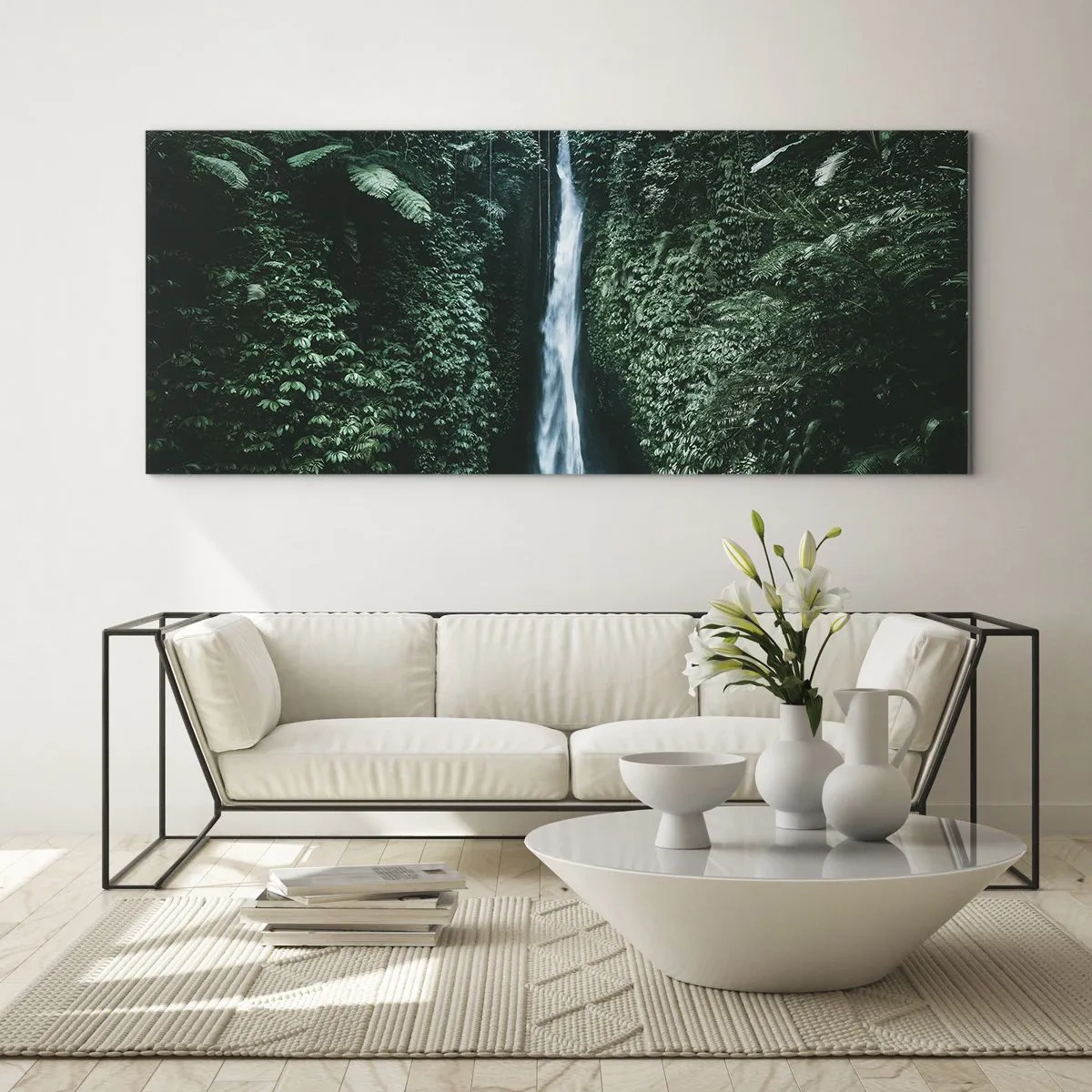 Schilderen op glas - Tropische spa - 120x50 cm