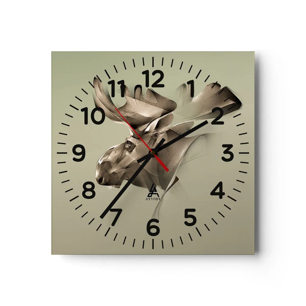 Wandklok - Klok - De zachte kracht van vrede - 30x30 cm